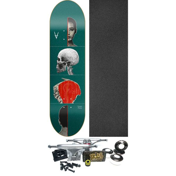 Antiz Skateboards Thanos Panou Faces Skateboard Deck - 8.3" x 32" - Complete Skateboard Bundle